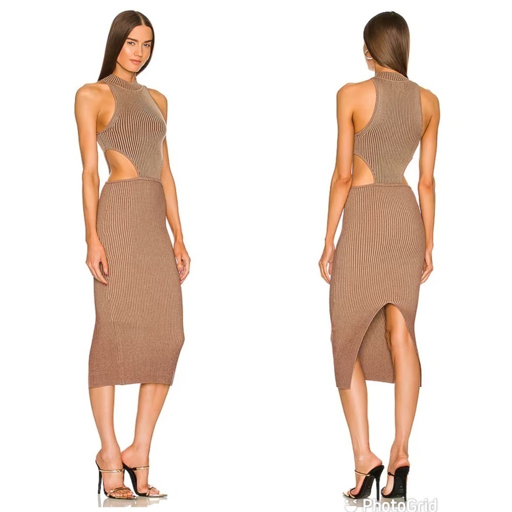 Michael Costello x REVOLVE Lenora Dress in Brown